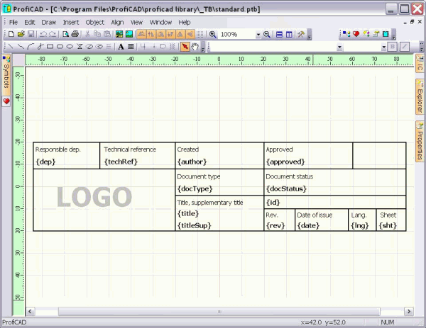 bloque de títulos en el editor
